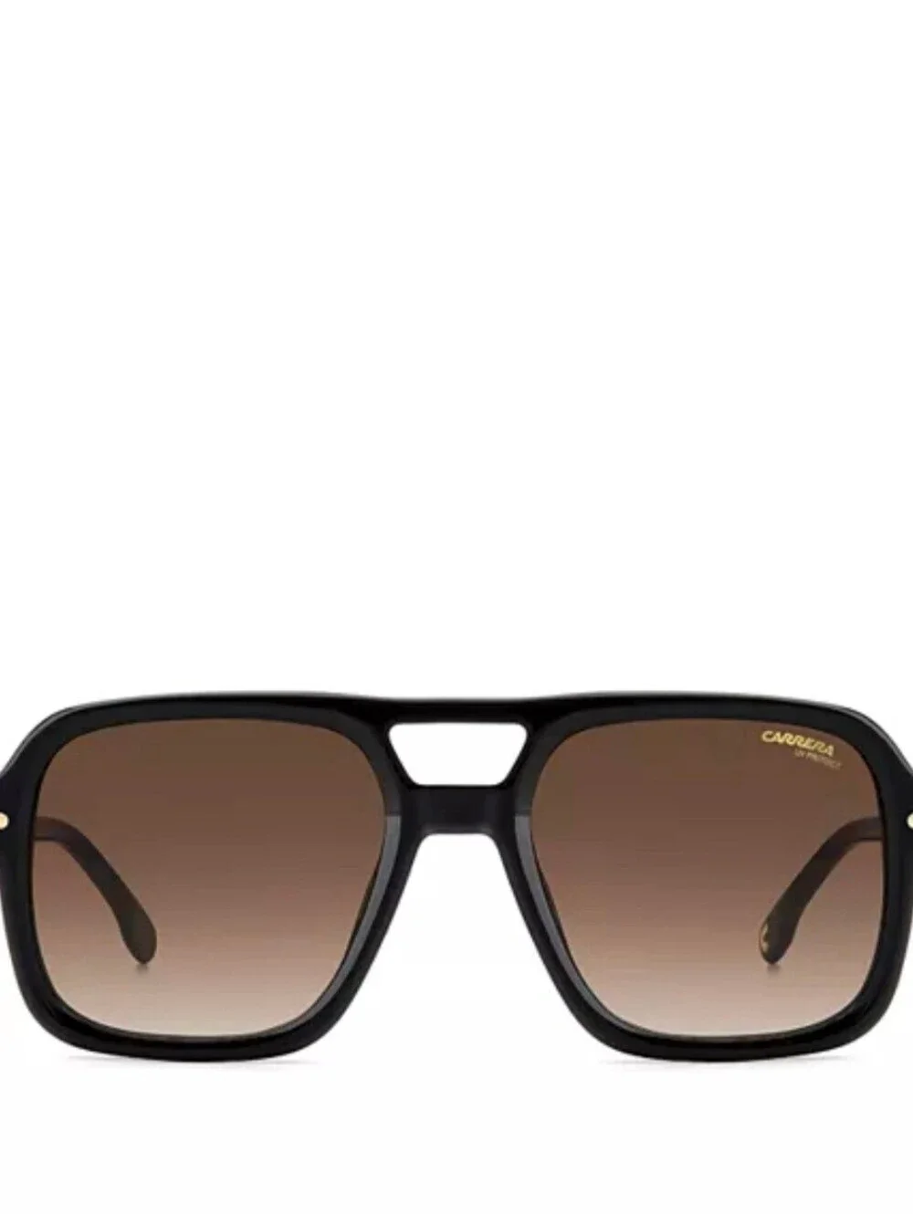 Carrera 317/S 807/HA Black/ Brown Squared Aviator Sunglasses